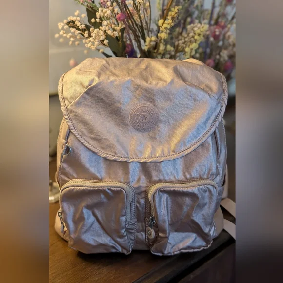 Kipling Metallic Backpack - Picture 3 of 12